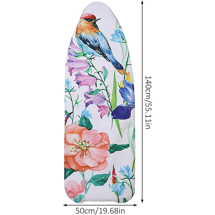 Близняк для прасувальної дошки, класичний бавовняний, 140x50 см, з еластичним гумкою