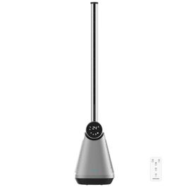 Вентилятор безлопатевий Cecotec EnergySilence 9890 Skyline, 100 см, 50 Вт, сенсорний LED-дисплей, пульт, 3 режими, 3 швидкості, таймер 15 год, кут розхитування 40º, сталева основа, чорний колір