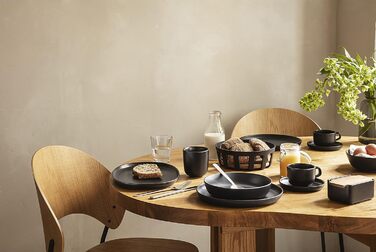 EVA SOLO | Nordic Kitchen Butterdose | Black with Oak Lid | For standard butter packages | Stylish and modern design | Danish design and functionality