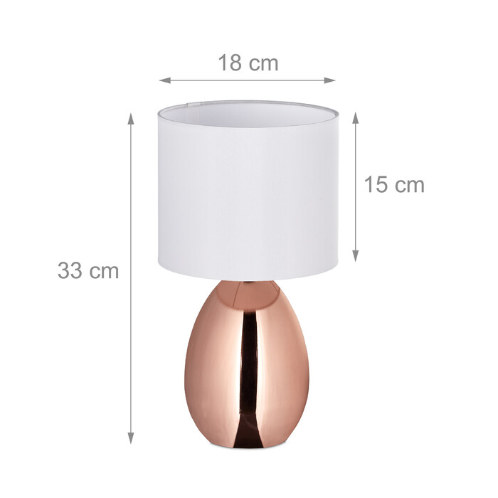 Relaxdays Bedside Lamp 2-Piece Set