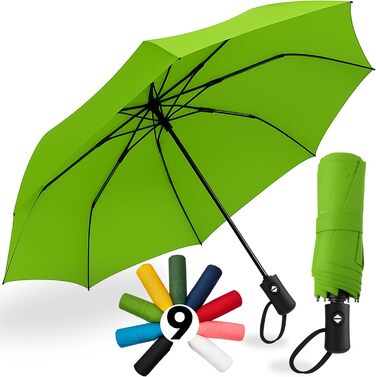 Стійкий до вітру парасолька Rainroyal Drytogo: 3 розміри (95, 100, 105 см) | Автоматичний, для жінок та чоловіків | Колір: світло-зелений