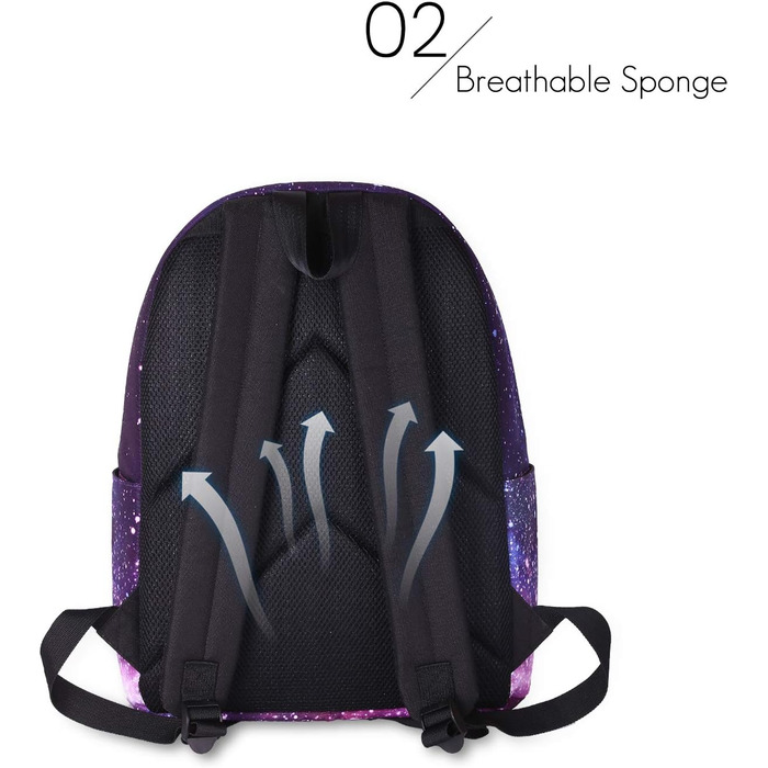 Шкільний рюкзак FANDARE Galaxy для хлопчиків та дівчаток з пеналом, 14