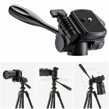 Штатив K&F Concept K234A, 162 см, чорний