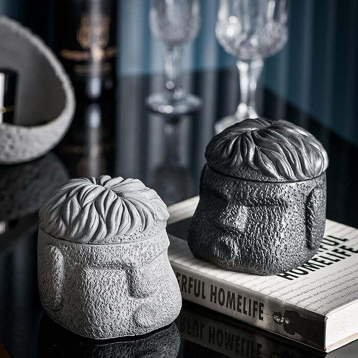 Відро для сміття на вулицю та балкон, герметичне, як стильний декор. Підходить для бетону та нержавіючої сталі. Чорний колір