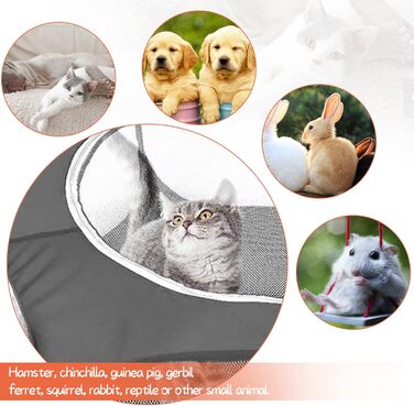 Клітка-манеж для дрібних тварин: кроликів, морських свинок, хом'яків та їжаків, розмір M (52x52x38 см)
