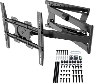 Настінний кріплення для телевізора XTRARM TiTon, 120 см, поворотне, 40 кг, VESA max 400x400 мм, чорний
