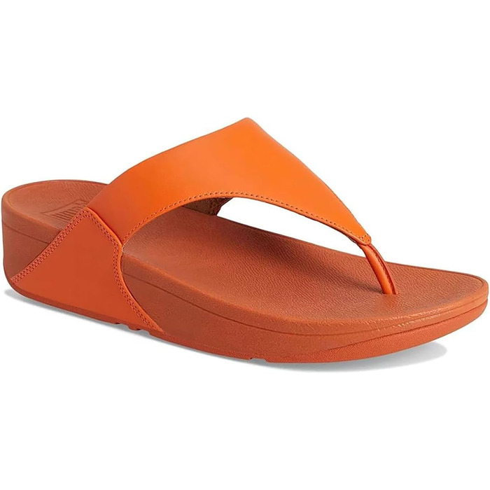 Сандалії жіночі Fitflop Lulu з шкіри, з підтримкою пальців, помаранчевий (37 EU)