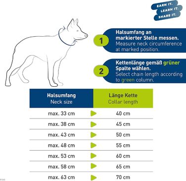 Нашийник для собак Sprenger з прохідним ланцюгом 3 мм, нержавіюча сталь, 70 см, для собак з короткою та довгою шерстю до 55 кг