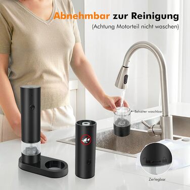 Електричні соляні та перечні млини з USB-зарядкою, регульована ступінь помелу, для кухні, пікніка, грилю