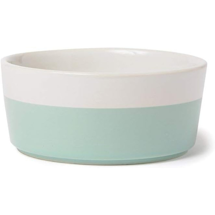 Миска для собак Waggo Dipper Ceramic - велика, м'ятного кольору, для всіх порід, міцна та довговічна, придатна для миття в посудомийній машині