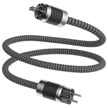 Hi-Fi мережевий кабель Tertullus High End C15 для аудіотехніки, штекер Schuko — C15, 1м