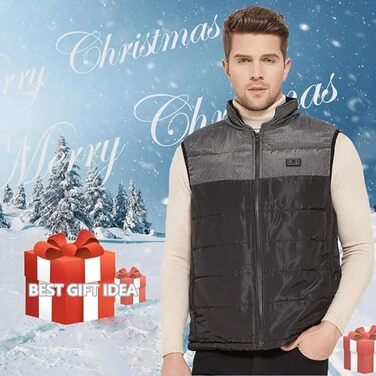 Обогреваемая жилетка з Powerbank M, куртка з підігрівом, чоловіча/жіноча жилетка з підігрівом - тепла жилетка з акумулятором