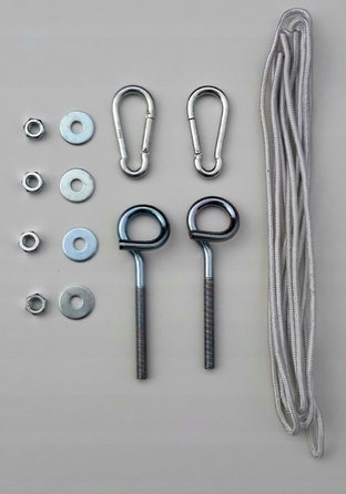 Гамак зі стійкою MebloStyl, багатоколірний, навантаження до 150 кг, 310 x 90 см