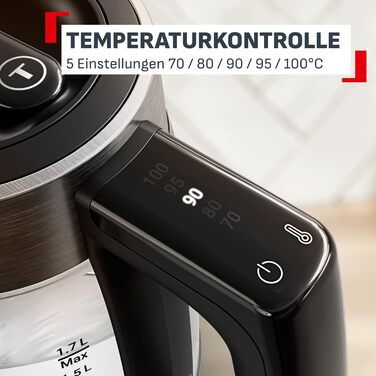 Електричний чайник Tefal KI1R0DE0 зі сталі, 1.7 л, 2200 Вт, з фільтром від накипу та автоматичним вимкненням