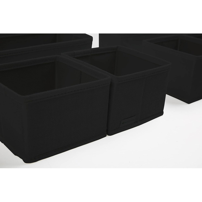 Large Drawer Organization System 12-Piece Set of White Boxes Storage Organizer Drawer Closet Organizer Storage Box Closet Organizer (Black, 3=28x28x10cm, 3=28x14x10cm, 6=14x14x10cm)