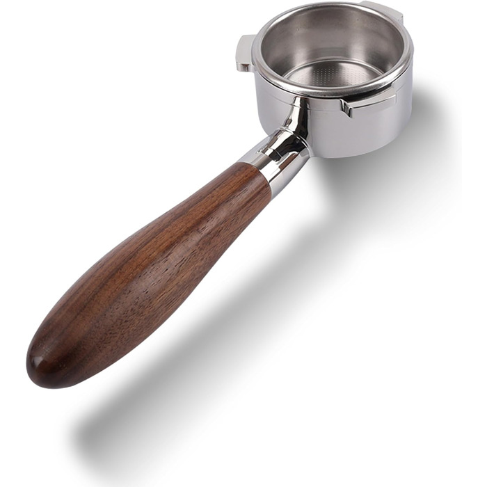 Портфільтр CAPFEI 54 мм з відкритим дном для кавомашин Sage/Breville Barista Express, Pro, Touch, Impress, ручка з горіха