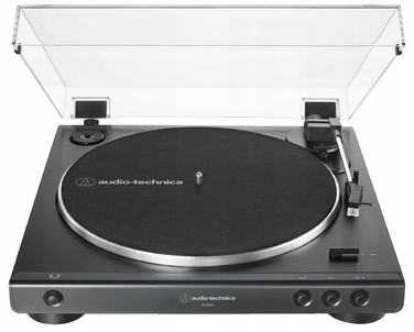 Вініловий програвач Audio-Technica AT-LP60XBT з пасиковим приводом та попереднім підсилювачем, чорний