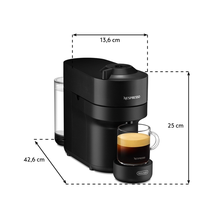Капсульна кавомашина De'Longhi Vertuo Pop Nespresso, чорна