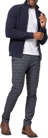 Світшот чоловічий Indicode з коміром-стійкою | Кардиган чоловічий, светр чоловічий (XXL, темно-синій)