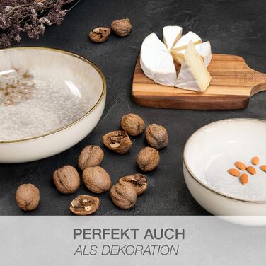 Набір посуду Moritz & Moritz BLOSSOM для 6 осіб (24 шт.) - Сучасний сервіз з іграшковим дизайном, легко миється. Включає тарілки, чашки, миски та сервіровочні тарілки (2 шт.)