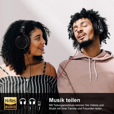 OneOdio Pro 50: Hi-Fi навушники для DJ та студії, 50мм драйвер, Share-Port, 6.35/3.5mm, чорний