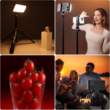 ULANZI P40 Bi-Color LED відеосвітло: портативне, 40W, з акумулятором 5000mAh, CRI96+, 2700K-6500K, для фото- та відеозйомки