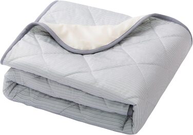 Килимок для собак та котів, ультрам'який, водонепроникний, 75x60 см, можна прати, з охолоджуючою та зігріваючою стороною для цілорічного комфорту, сірий та білий (203*152 см, сірий та білий)