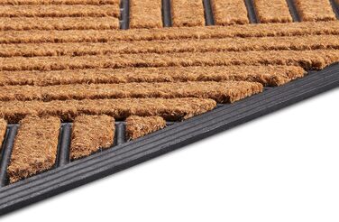 Килимок для входу Hanse Home кокосовий з гумовою основою 45x75 см для дому та вулиці