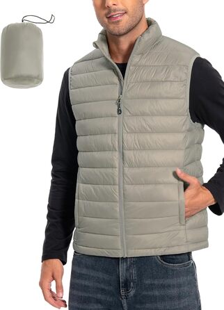 Чоловіча тепла жилетка Pioneer Camp – водонепроникна, компактна, з підкладкою – для активного відпочинку, повсякденного носіння, роботи, спорту та подорожей, хакі, розмір S