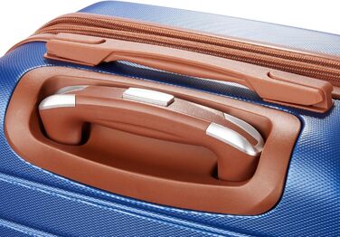 Набір валіз BruBaker Paris з трьох частин (M, L, XL) - великі, міцні, з кодовим замком, 4 колеса, зручні ручки (синій та коричневий)