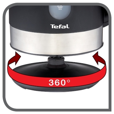 Електричний чайник Tefal KO330830, 2400 Вт, 1,7 л, чорний