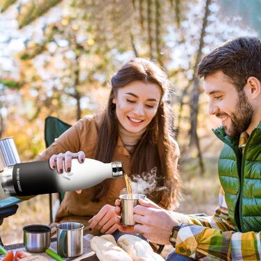 Термофляга 1000 мл, сталева, без BPA, для спорту та подорожей, зелена