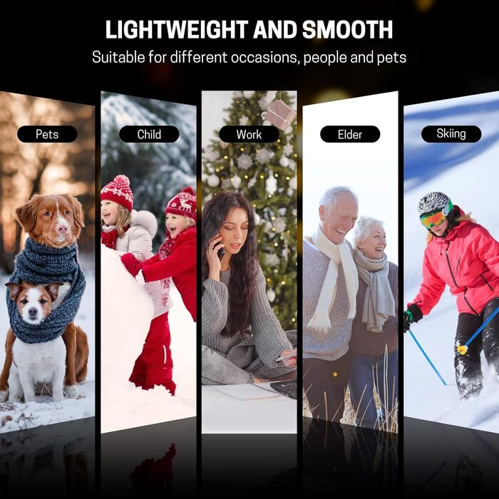 Електричні грілки для рук, 2 шт., 4000mAh, портативні, для активного відпочинку, кемпінгу, полювання, гольфу, зимові подарунки для жінок, чоловіків, сімей (блакитний)