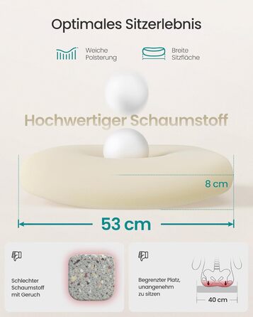 Офісне крісло SONGMICS ергономічне, поворотне з сіткою, підтримка попереку та голову, функція гойдання, ширина сидіння 53 см, відкидні підлокітники, для офісу та спальні, студентів, кольору капучино OBN047K01