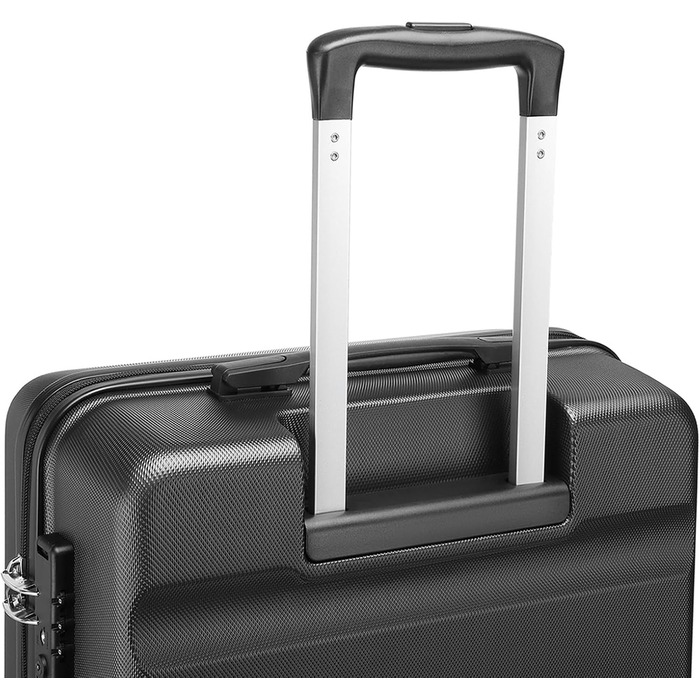 Чохол-валіза KONO, 75 см, сірий: велика валіза на 90 літрів з TSA замком та 4 колесами