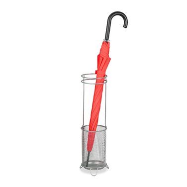 Стійка для парасоль під Relaxdays, металева, діаметр 52,5 x 16 см, сучасний дизайн, срібна