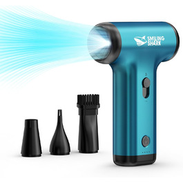 Електричний пилосос-фен Smiling Shark JF-01 Pro: бездротовий, LED-підсвічування, 130000 об/хв, 5kPa, для ПК, авто, чищення