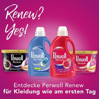 Рідкий засіб для прання Perwoll Renew Blütenrausch для кольорових та білих речей, квітковий аромат, 1.38 л (на 50 прань)