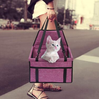 Водонепроникний і дихаючий килимок для тварин у автомобіль GUOYI® - безпечний, двошаровий, потовщений з переносною сумкою та подушкою (Чорний попіл)