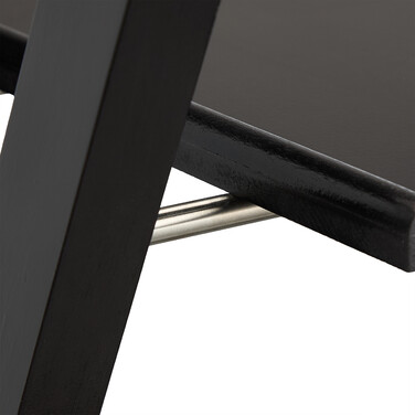 Relaxdays Black Suitcase Stand with Storage