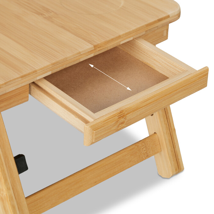 Relaxdays Folding Laptop Table made of Bamboo