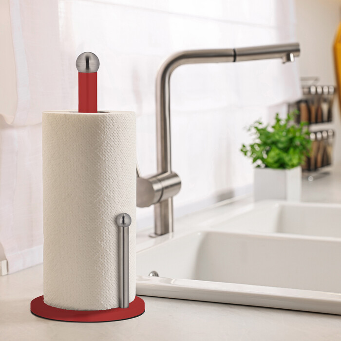 Relaxdays Kitchen Towel Holder with Roll Stop