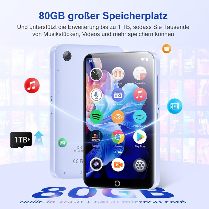 MP3 плеєр Bluetooth WiFi 4.02