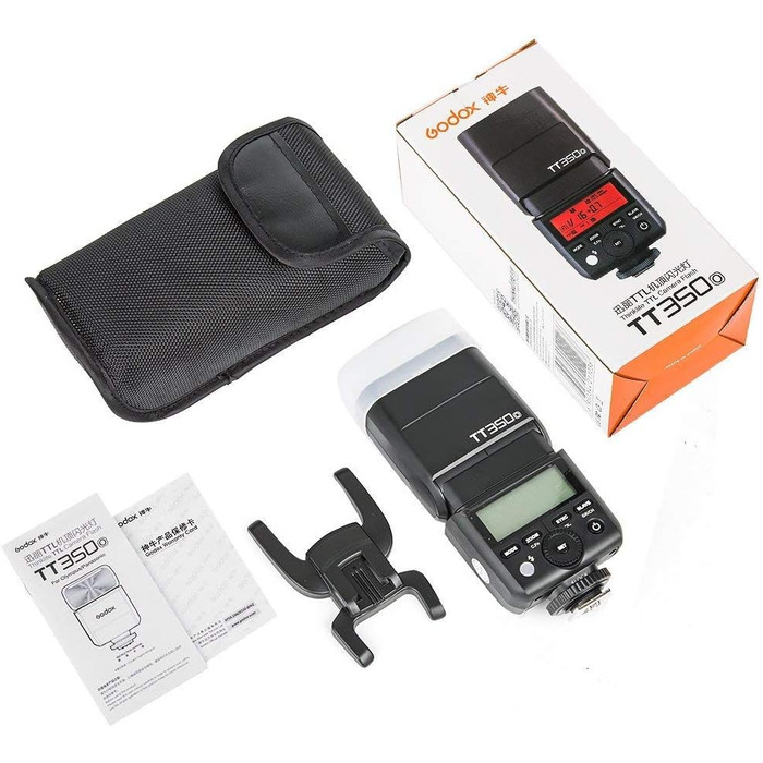 Спалах Godox TT350O для Canon - TTL, 2.4G, HSS 1/8000s, GN36, сумісний з 6D, 7D, 50D, 60D, 500D, 550D, 600D, 650D, 1000D, 1100D, 1DX, 580EX II, 5D Mark II III