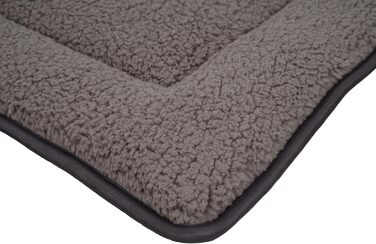 Килимок для тварин Spetebo з плюшу, 90 x 60 см, сірий - нековзний килимок-ліжко для собак та котів, м'яка підстилка, ковдра для домашніх тварин