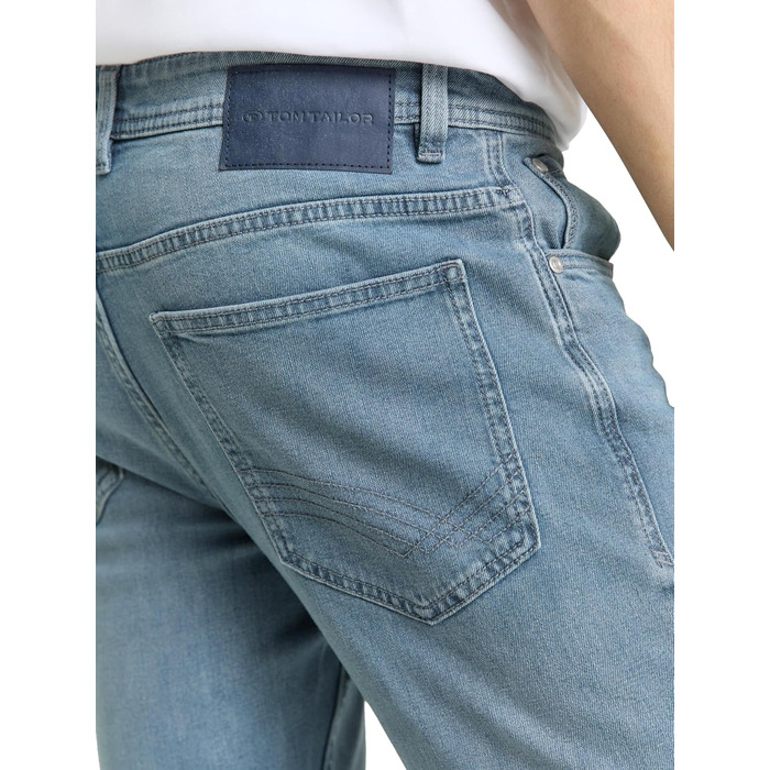 Джинси чоловічі TOM TAILOR TTJOSH Regular Slim з еластаном, синьо-сірі (34W/34L)