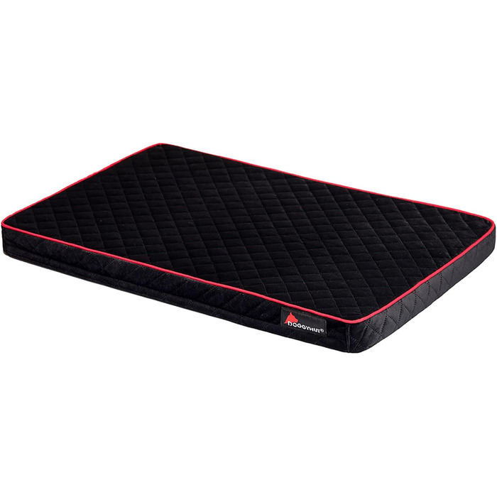 DOGGYHUT® Преміум великий велосипедний причіп для собак 2 в 1 / Візок для собак / Біговий візок для собак, об'єм 270 літрів, для собак середніх та великих порід до 35 кг, чорна матрац для собак