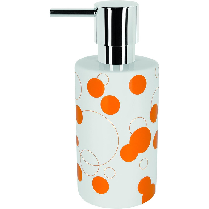 Дозатор мила Spirella Tube | Керамічний | 300 мл | Сріблястий | Довговічний та міцний | 7 x 7 x 16 см