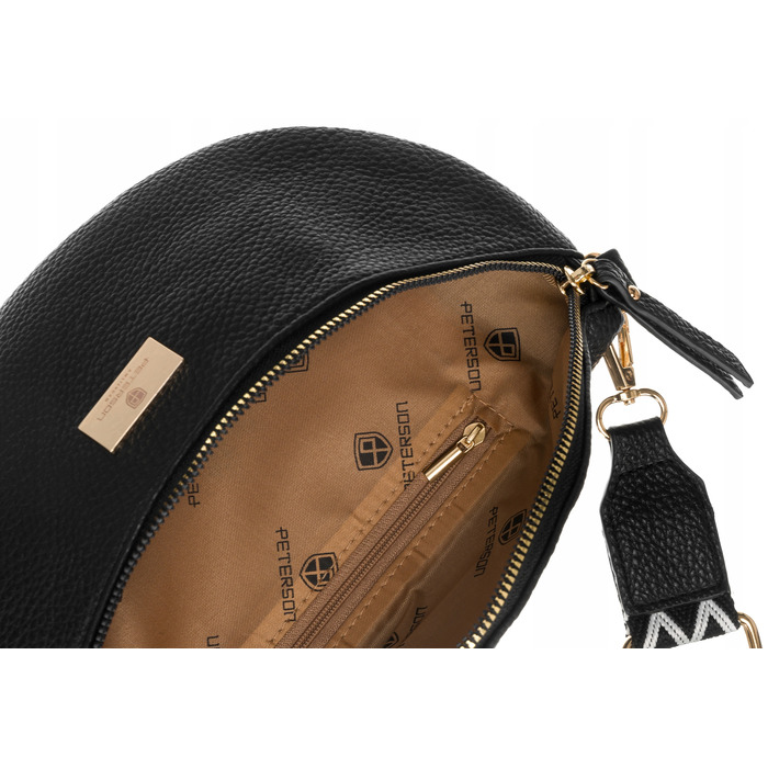 Поясна сумка-месенджер Peterson PTN NER-ALE-4 BLACK, чорна