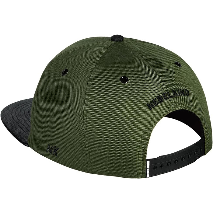 Кепка Nebelkind Snapback з прямим козирком (оливковий, унісекс)